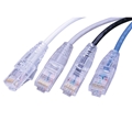 SUPER SLIM CAT6 PATCH CABLE 14FT. WHITE