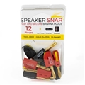 Speaker Snap Banana Plugs Red & Black 6-Pair 12-Pieces