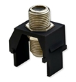 ONQ WP3479-BK NON RECESSED NICKEL F CONNECTOR BLACK