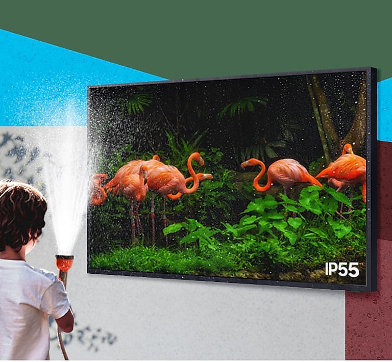 A TV that was made to live outdoors A TV that was made to live outdoors