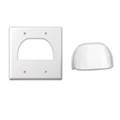 VANCO 120623X DUAL GANG 2PC REVERSIBLE WALL PLATE IVORY