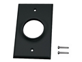 MIDLITE 1GBK 1 GANG WIREPORT WALL PLATE BLACK