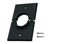 MIDLITE 1GSBK 1 GANG SPLITPORT WALL PLATE BLACK