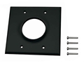 MIDLITE 2GBK 2 GANG WIREPORT WALL PLATE BLACK