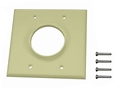 MIDLITE 2GIV 2 GANG WIREPORT WALL PLATE IVORY
