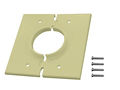 MIDLITE 2GSIV 2 GANG SPLITPORT WALL PLATE IVORY