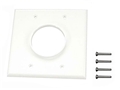MIDLITE 2GWH 2 GANG WIREPORT WALL PLATE WHITE
