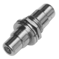 CALRAD 30-410-3/8 RCA FEED THRU 3/8" VERSION BLACK