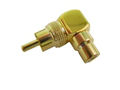 CALRAD 35-480 RIGHT ANGLE RCA MALE TO FEMALE ADAPTER