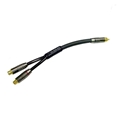 CALRAD 35-525-BMZ BUFFERED Y CABLE 2 FM RCA TO 1 M RCA