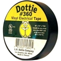 DOTTIE 360 ECONOMY PVC TAPE 3/4" X 60' BLACK