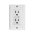JASCO 45705 ZWAVE IN-WALL SMART DUPLEX RECEPTACLE WH