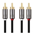 CALRAD 55-700-HG-10 HG DUAL RCA MALE TO MALE GOLD 10FT