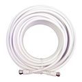 WILSON 950650 RG6 COAX CABLE 50' W/ F-MALE CONNECTOR WHITE