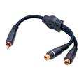 VANCO AGP3FX Y-CABLE RCA MALE TO DUAL RCA FEMALE 6"