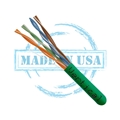 VERTICAL CABLE CAT5EGN GREEN CAT5E 350MHZ 24AWG SOLID 1000'