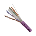 VERTICAL CABLE CAT5EPR PURPLE CAT5E 350MHZ 24AWG SOLID 1000'