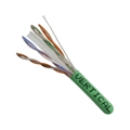 VERTICAL CABLE CAT6GR GREEN CAT6 550MHZ 23AWG SOLID 1000'