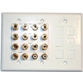 CHANNEL VISION CC-372 7.2 HOME THEATER WALL PLATE W/INSERTS