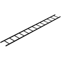 MIDDLE CLB-10 CABLE LADDER RUNWAY 12"X10' BLACK
