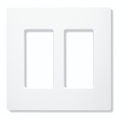 LUTRON CW-2-WH 2 GANG GLOSS FACEPLATE WHITE