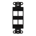 Wirepath 4-Port Decorative Strap  Black