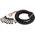 HOSA DTM-803 BALANCED SNAKE DB25 TO XLR3M 3M
