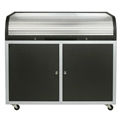 CHIEF ERT-ST DESK FEATURING LOCKING ROLL TOP AND DRAWERS