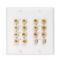 DECORA STYLE DOUBLE GANG 7.2 WALL PLATE WHITE