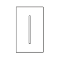 LUTRON LWT-G-WH GRAFIK T 1-GANG WALLPLATE WHITE