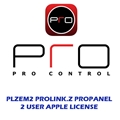PRO CONTROL PLZEM2 PROLINK.Z PROPANEL 2 USER APPLE LICENSE