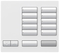 LUTRON RR-T10RL-MN 10BUTTN W/ RAISE/LWR TBL KEYPAD SATIN BLK