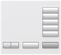 LUTRON RR-T5RL-MN 5BUTTON W/ RAISE/LWR TBLE KEYPAD SATIN BL