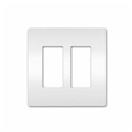 RADIANT 2 GANG WALL PLATE WHITE EACH