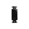 FSR SS-CBLNK-BLK BLACK BLANK SNAP IN FILLER PKG OF 10
