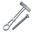 DOTTIE STK25 1/4" ANCHOR KIT STRAP TOGGLE W/ 1/4X4 MUSHRM