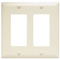 ONQ TP262LA 2 GANG DECORATOR WALL PLATE LIGHT ALMOND
