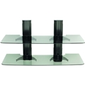 SANUS VF2022B1 2 SHELF DOUBLE COLUMN WALL MOUNT FURN. BLACK