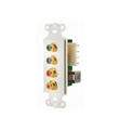 ONQ WP1010-WH PRE-CONFIGURED C5E COMPONENT V W/DIG AUDIO WT