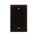 ONQ WP1194BK SINGLE GANG BLANK WALL PLATE BLACK