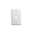 ONQ WP3401WH25  25 PACK 1 PORT SINGLE GANG WALL PLATE WHITE