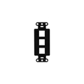 ONQ WP3413BK DECORATOR STRAP 3 PORT BLACK