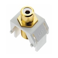 ONQ QP3461-IV KEYSTONE WHITE RCA TO F CONNECTOR IVORY