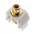 ONQ WP3462IV KEYSTONE RED RCA TO F CONNECTOR IVORY
