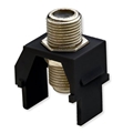 ONQ WP3479-BK NON RECESSED NICKEL F CONNECTOR BLACK