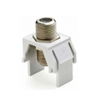 ONQ WP3479-WH NON RECESSED NICKEL F CONNECTOR WHITE