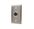 Wirepath Aluminum Sngl Gang WallPlate w/XLR Female Port(1)