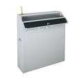 MIDDLE WRP-8 8U LOW PROFILE WALL RACK PLEXI TOP BLACK