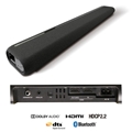 YAMAHA YAS-106BL SOUND BAR W/DUAL BUILT IN SUBWOOFER BLK