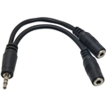 HOSA YMM-232 Y-CABLE 3.5MM TRS TO 3.5MM TRSF